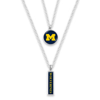 Michigan Wolverines Double Layer Necklace