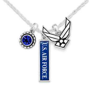 U.S. Air Force Triple Charm Necklace