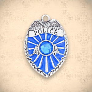 Occupations- Crystal Police Badge Charm