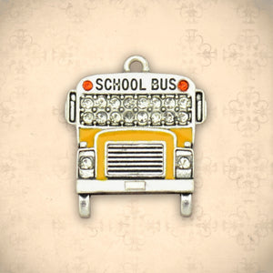 Occupations- Crystal School Bus Charm