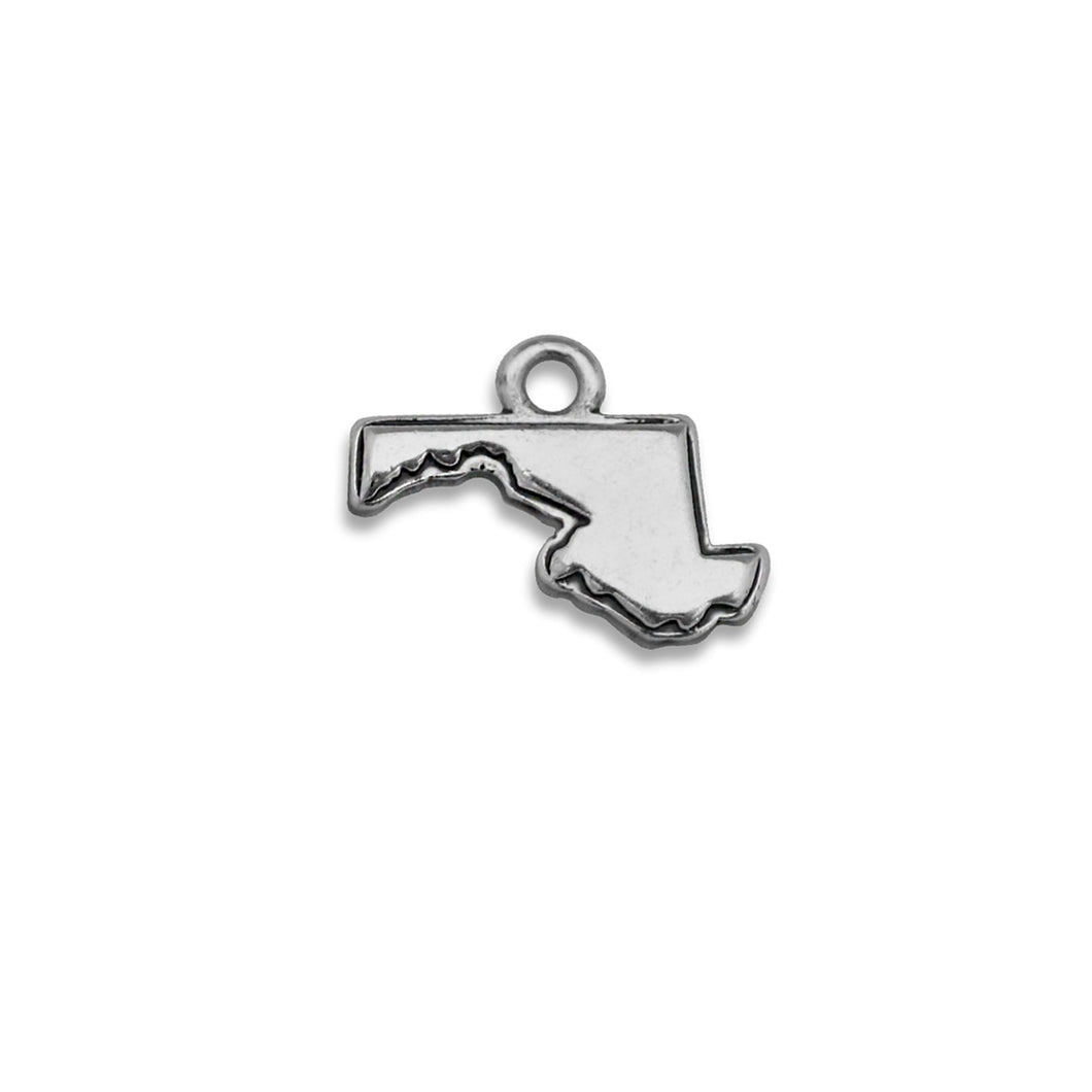 Accent States Maryland Map Charm