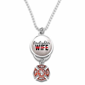 Firefighter Rearview Mirror Charm for Wife