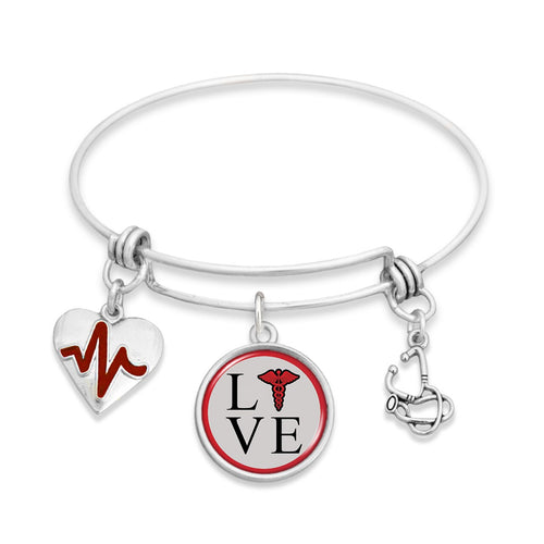 Nurse Love Wire Bracelet