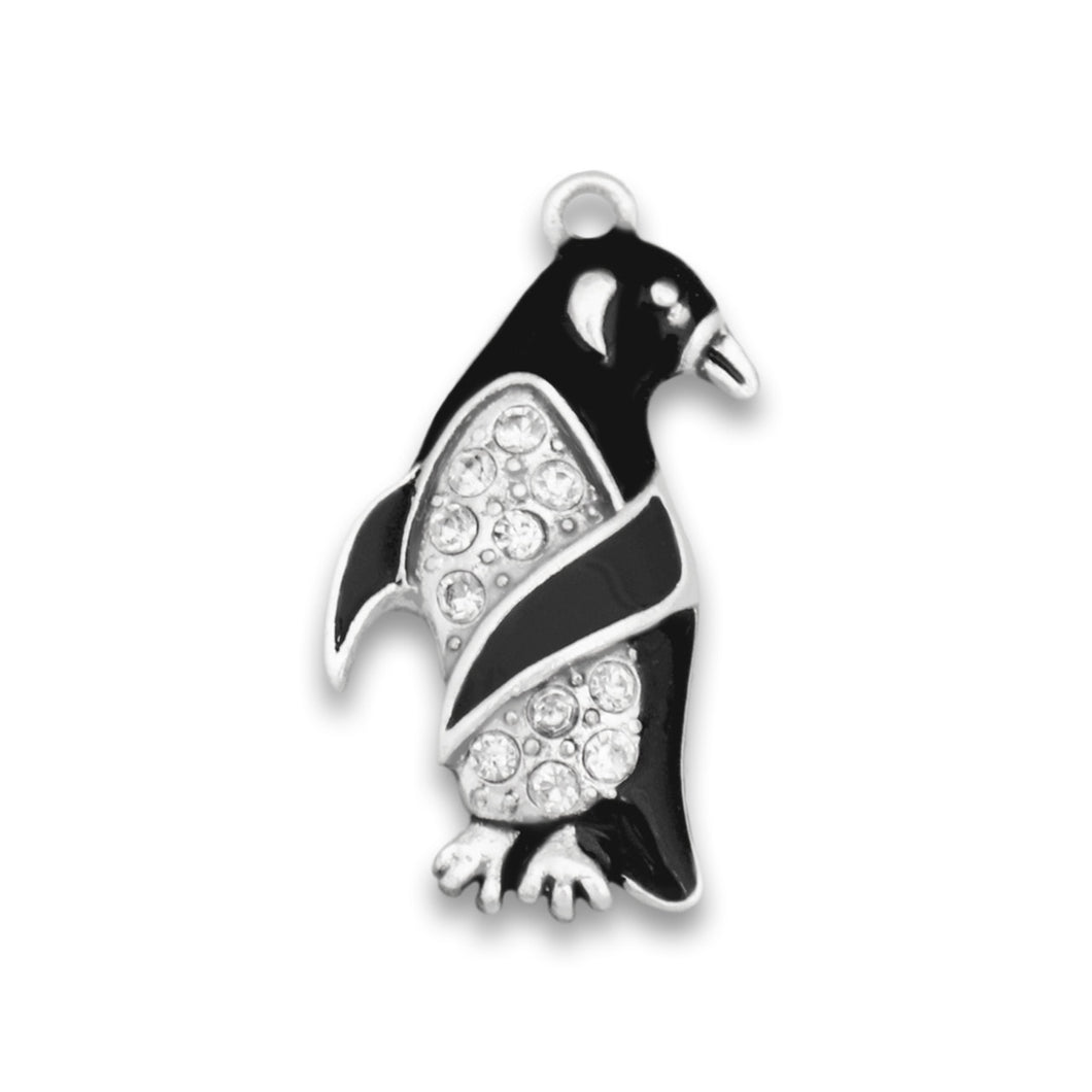 Penguin Crystal Charm