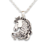 Crystal Horse Head Western Necklace Jewelry