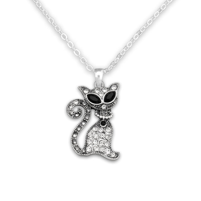 Pet Lover- Cat Crystal Sassy Necklace