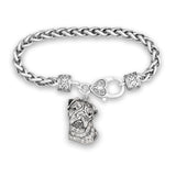 Pet Lover- Bulldog Crystal Bracelet