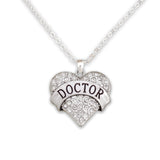 Crystal Doctor Heart Necklace