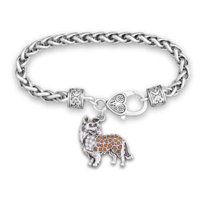 Pet Lover- Crystal Collie Bracelet