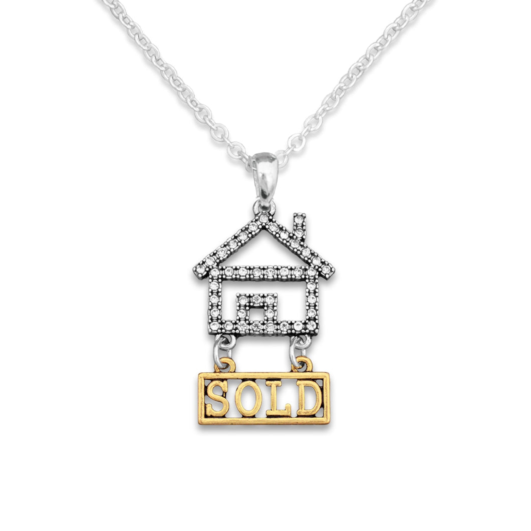 Crystal Real Estate Necklace