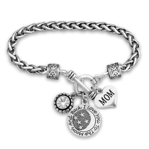 Love You To The Moon Collection Mom Braided Clasp Bracelet
