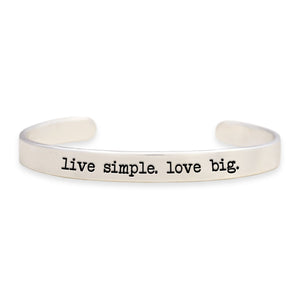 Live Simple. Love Big Off the Cuff Collection Bangle Bracelet