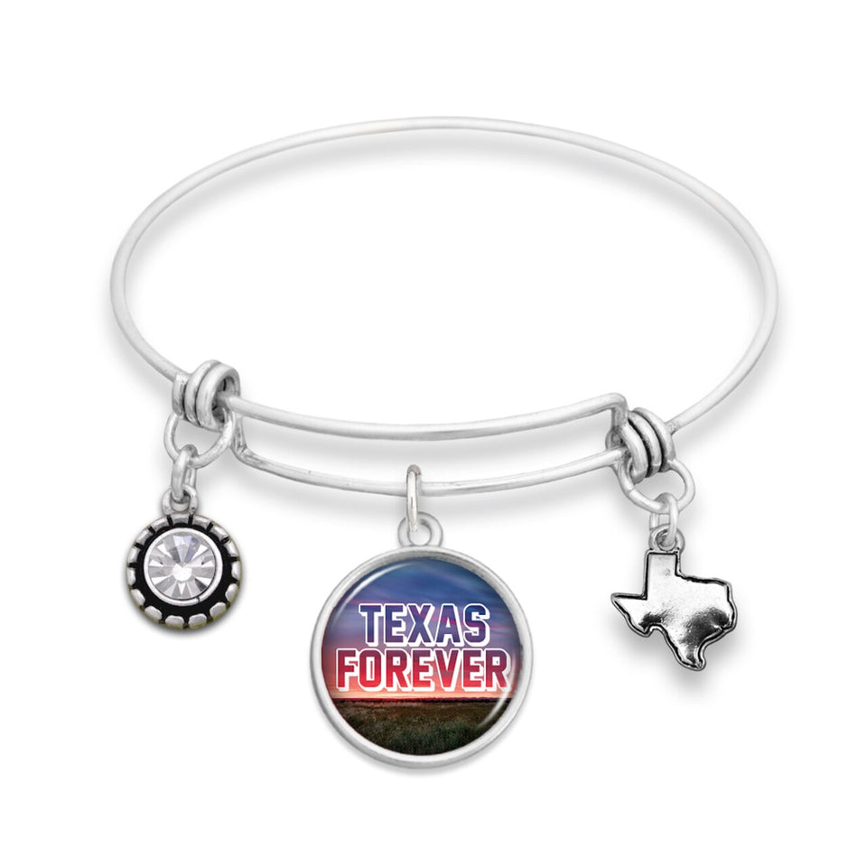 Texas State Pride ''Wire Bangle Forever'' Bracelet