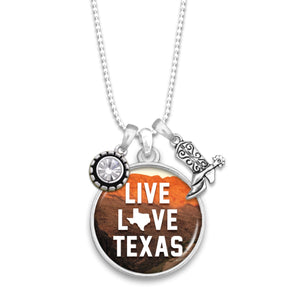 Texas State Pride ''Live Love'' Necklace