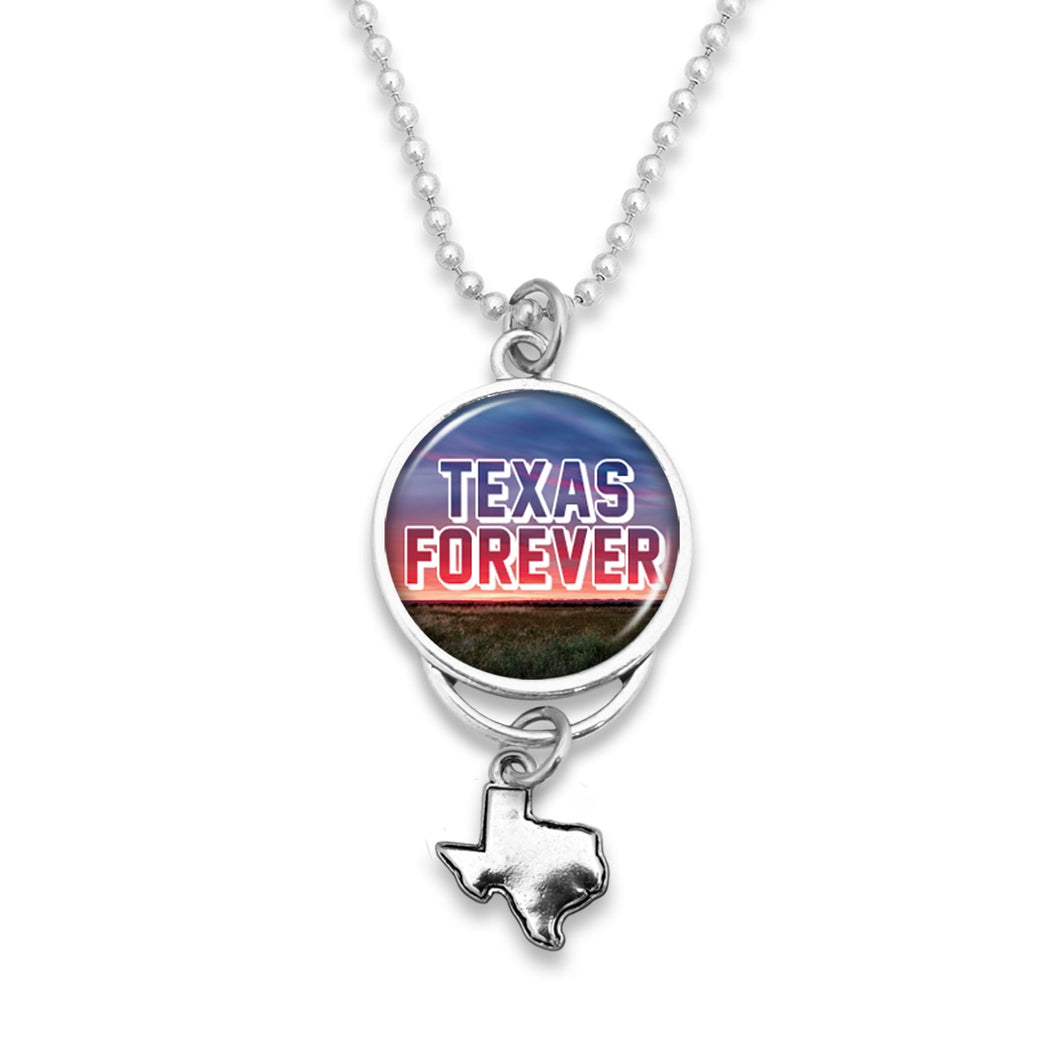 Texas State Pride ''Car Charm- Forever Rearview Mirror Charm'' Necklace