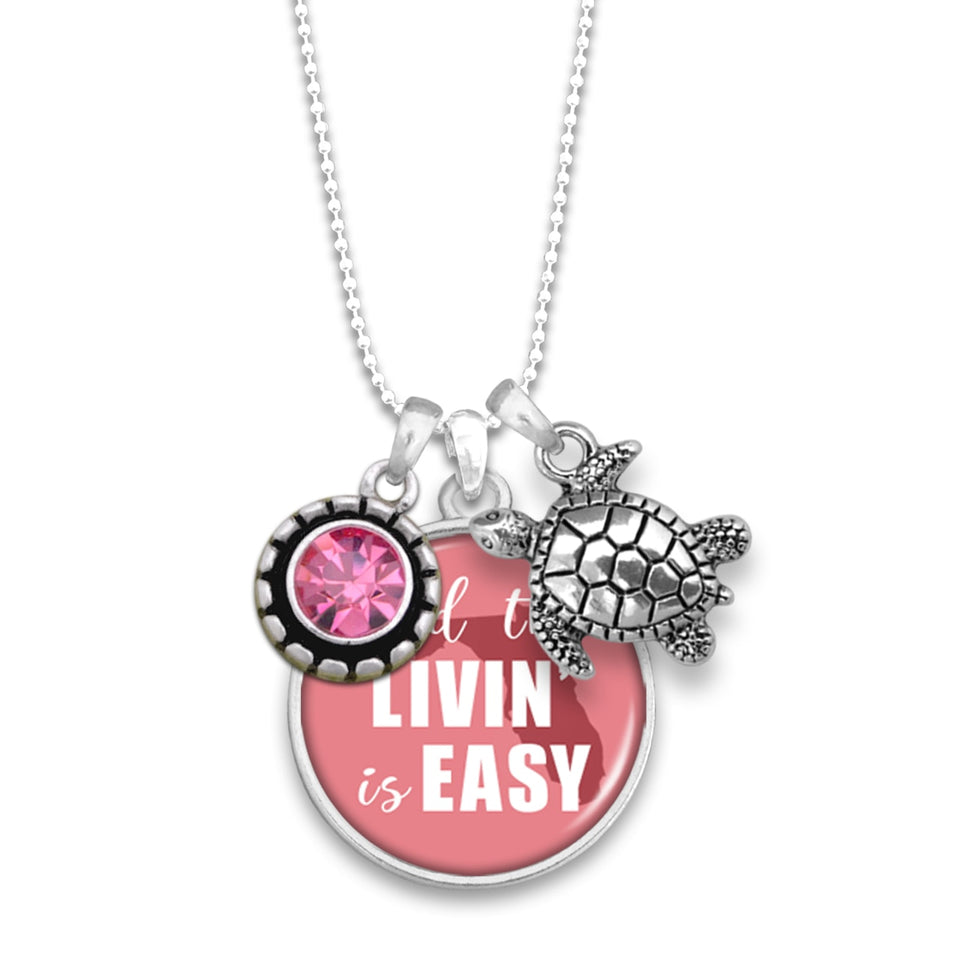 Florida State Pride ''And The Livin' Is Easy'' Necklace