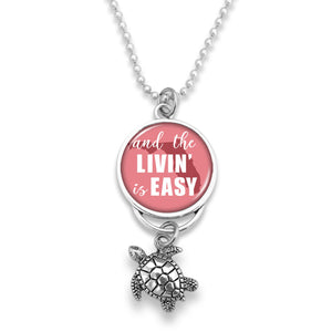 Florida State Pride ''Car Charm- And The Livin' Is Easy Rearview Mirror Charm'' Necklace