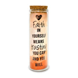 Faith In Yourself, Trusting You Can, You Will Message Charm Earrings