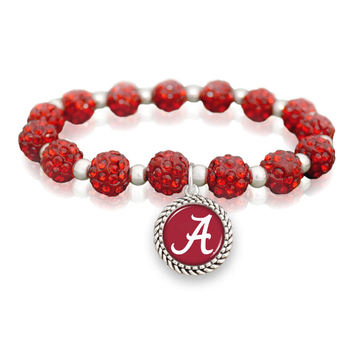 Alabama Crimson Tide Bracelet- Team Color/ Team Bling