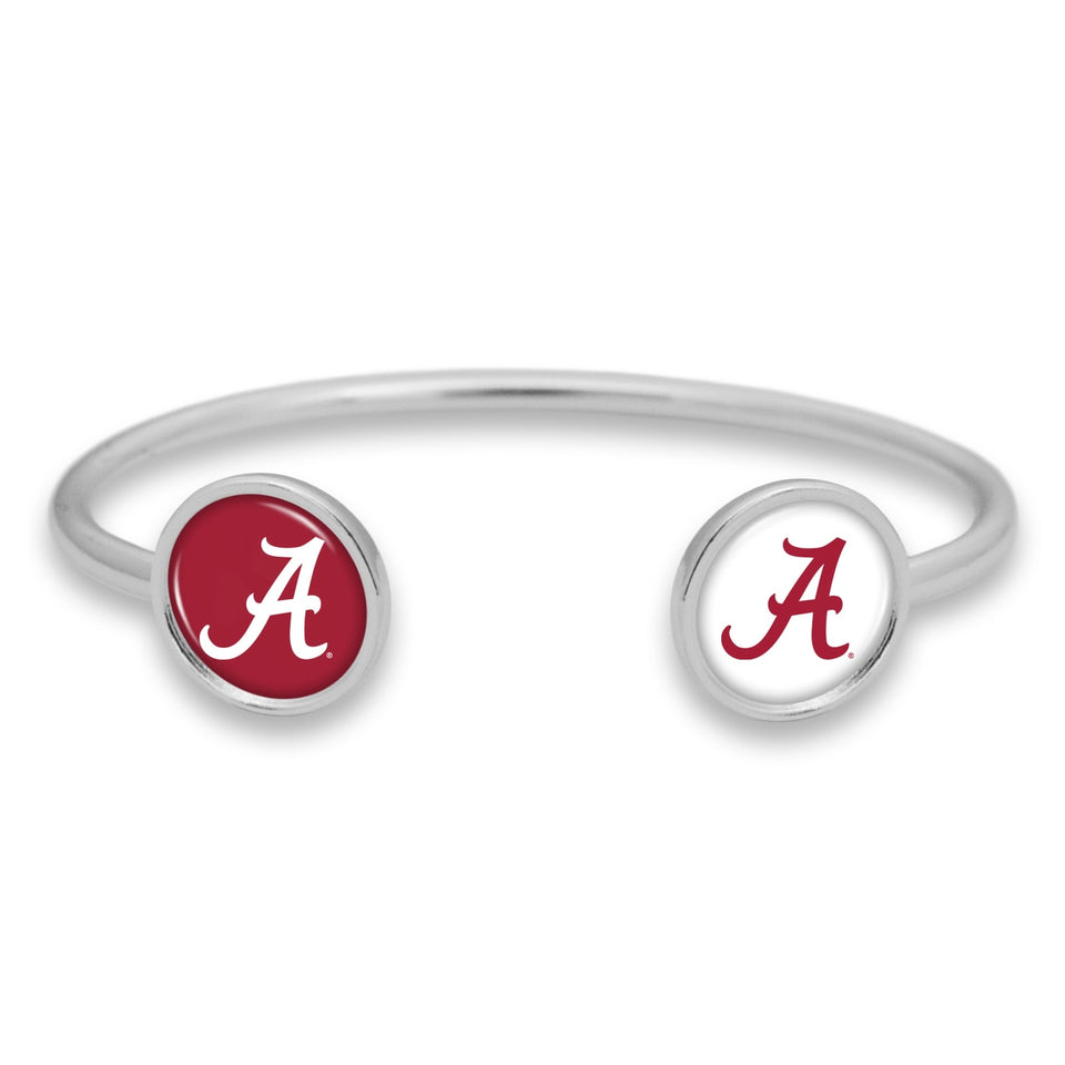 Alabama Crimson Tide Duo Dome Cuff Bracelet