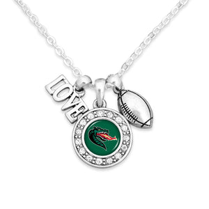 Alabama-Birmingham Blazers Football, Love and Logo Necklace