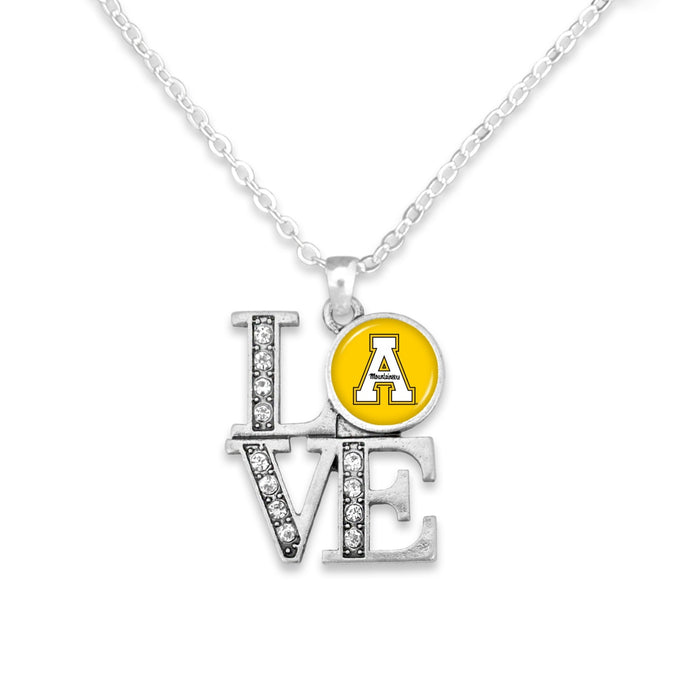 Appalachian State Mountaineers LOVE Necklace