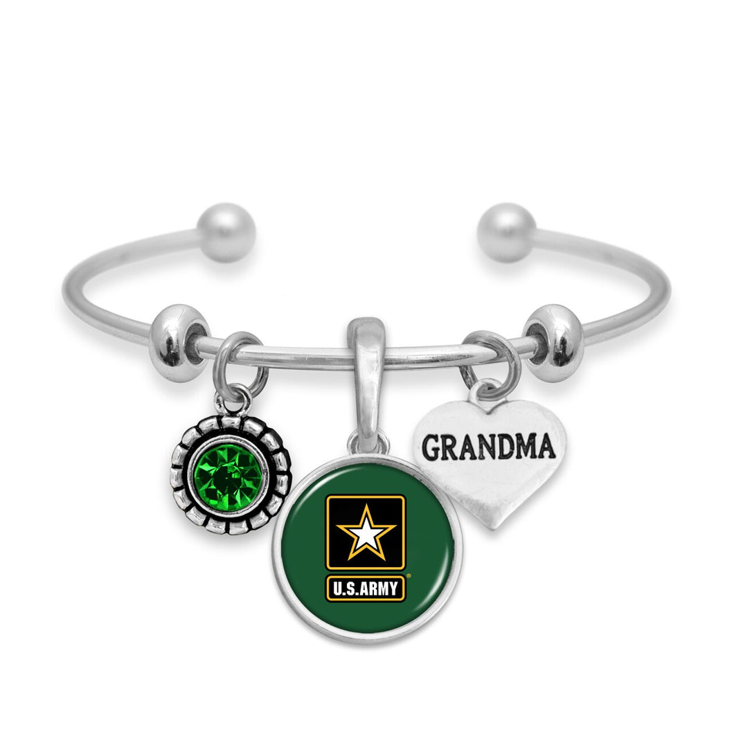 U.S. Army Grandma Accent Charm Bracelet