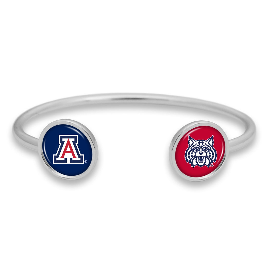 Arizona Wildcats Duo Dome Cuff Bracelet
