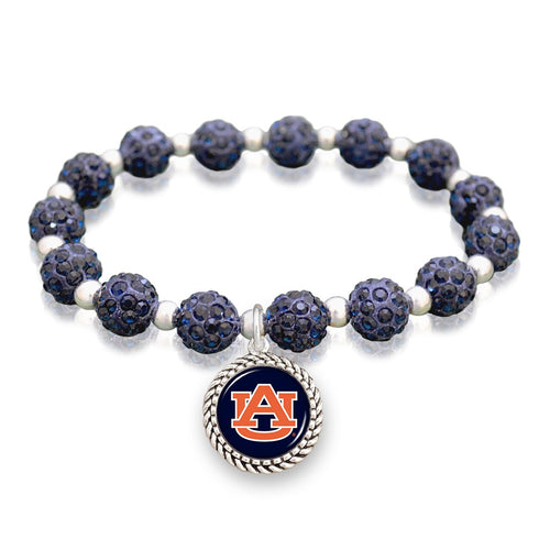 Auburn Tigers Team Color Sparkle Stretchy Bracelet