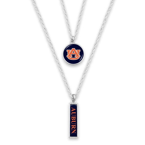 Auburn Tigers Double Layer Necklace