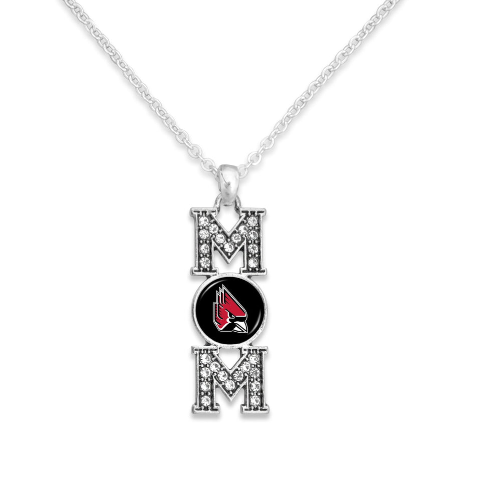 Ball State Cardinals MOM Necklace