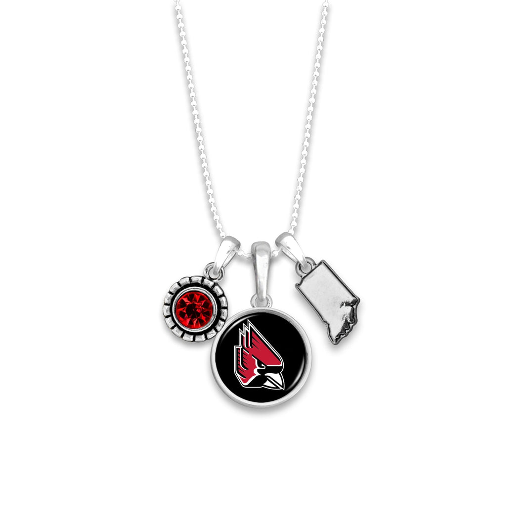 Ball State Cardinals Home Sweet School Necklace