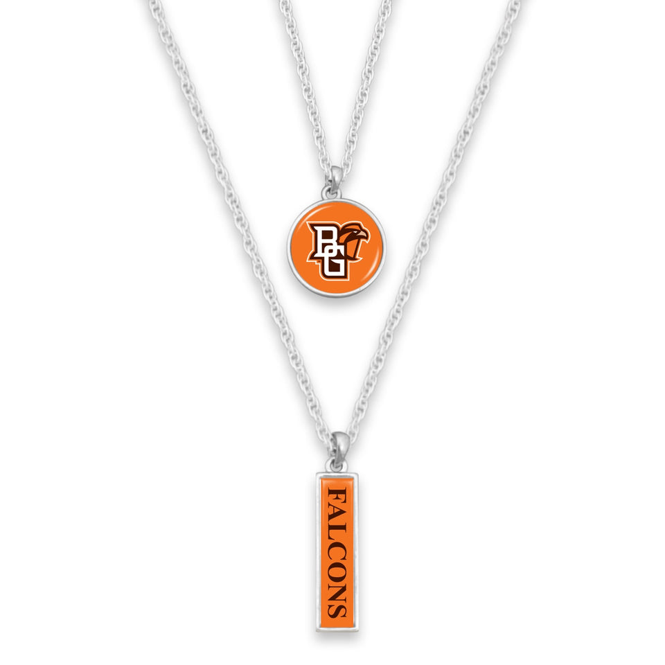 Bowling Green State Falcons Double Layer Necklace