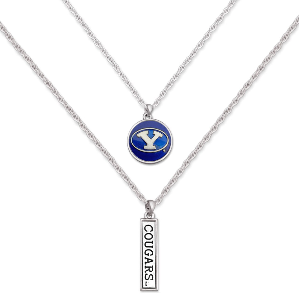 BYU Cougars Double Down Necklace