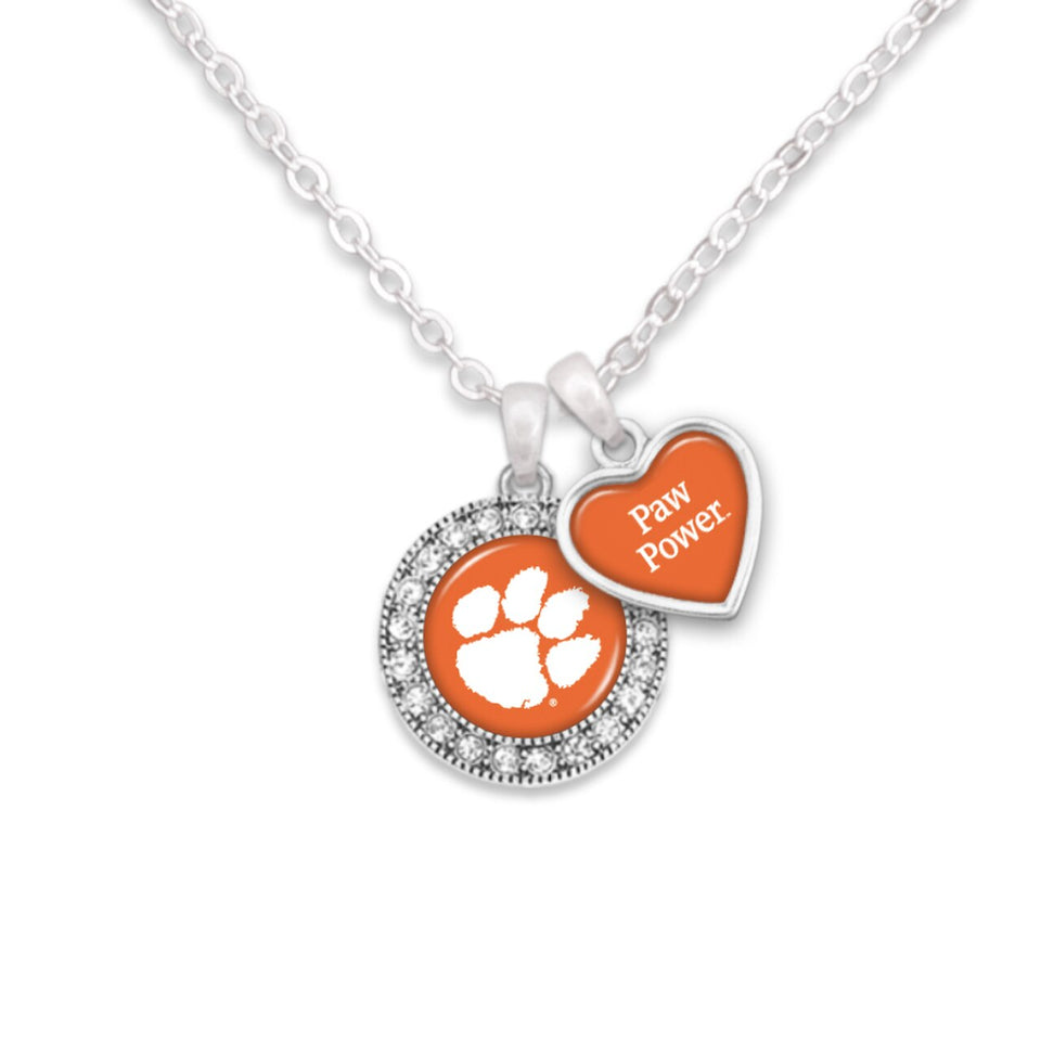 Clemson Tigers Spirit Slogan Necklace
