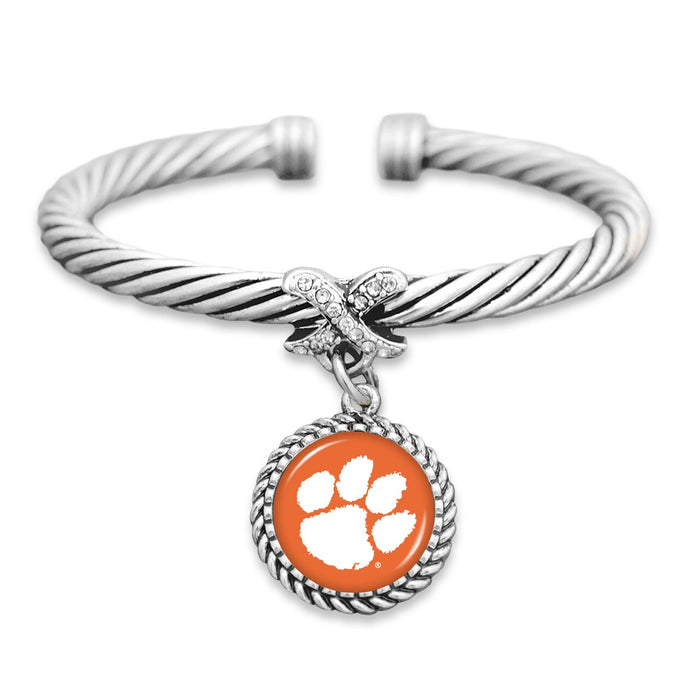 Clemson Tigers Bangle Cuff Bracelet