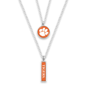 Clemson Tigers Double Layer Necklace