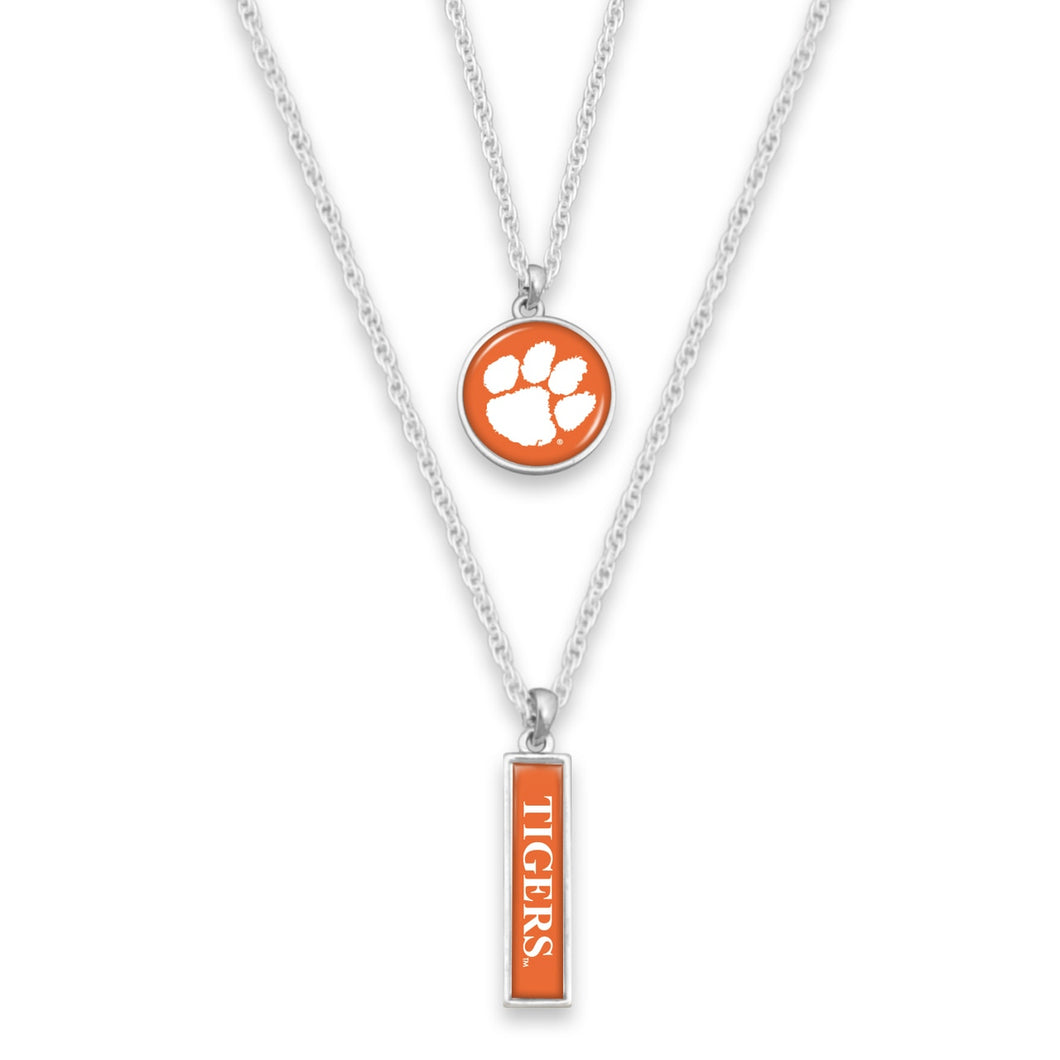 Clemson Tigers Double Layer Necklace