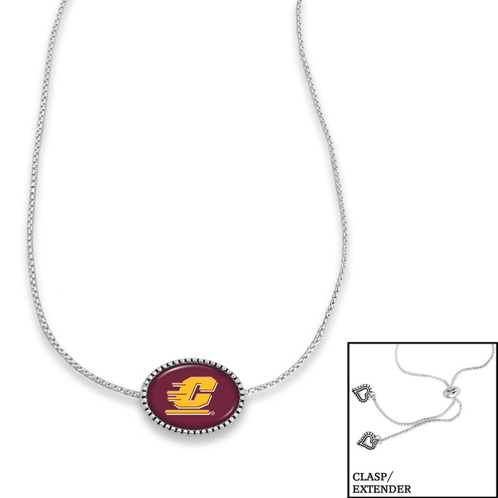 Central Michigan Chippewas Adjustable Slider Bead Necklace