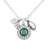 Colorado State Rams Football, Love and Logo Necklace