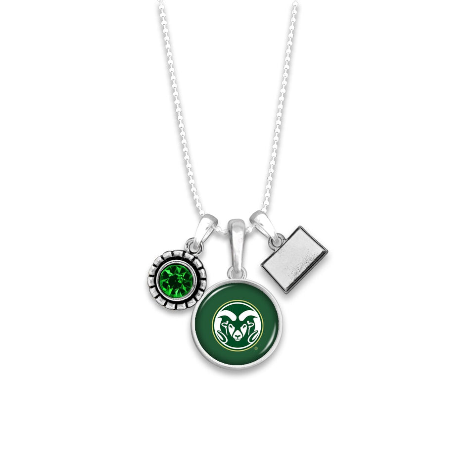 Colorado State Rams Home Sweet School Necklace