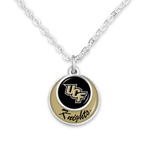 Central Florida Knights Stacked Disk Necklace