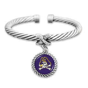 East Carolina Pirates Bangle Cuff Bracelet