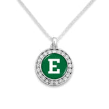 Eastern Michigan Eagles Kenzie Round Crystal Charm Necklace
