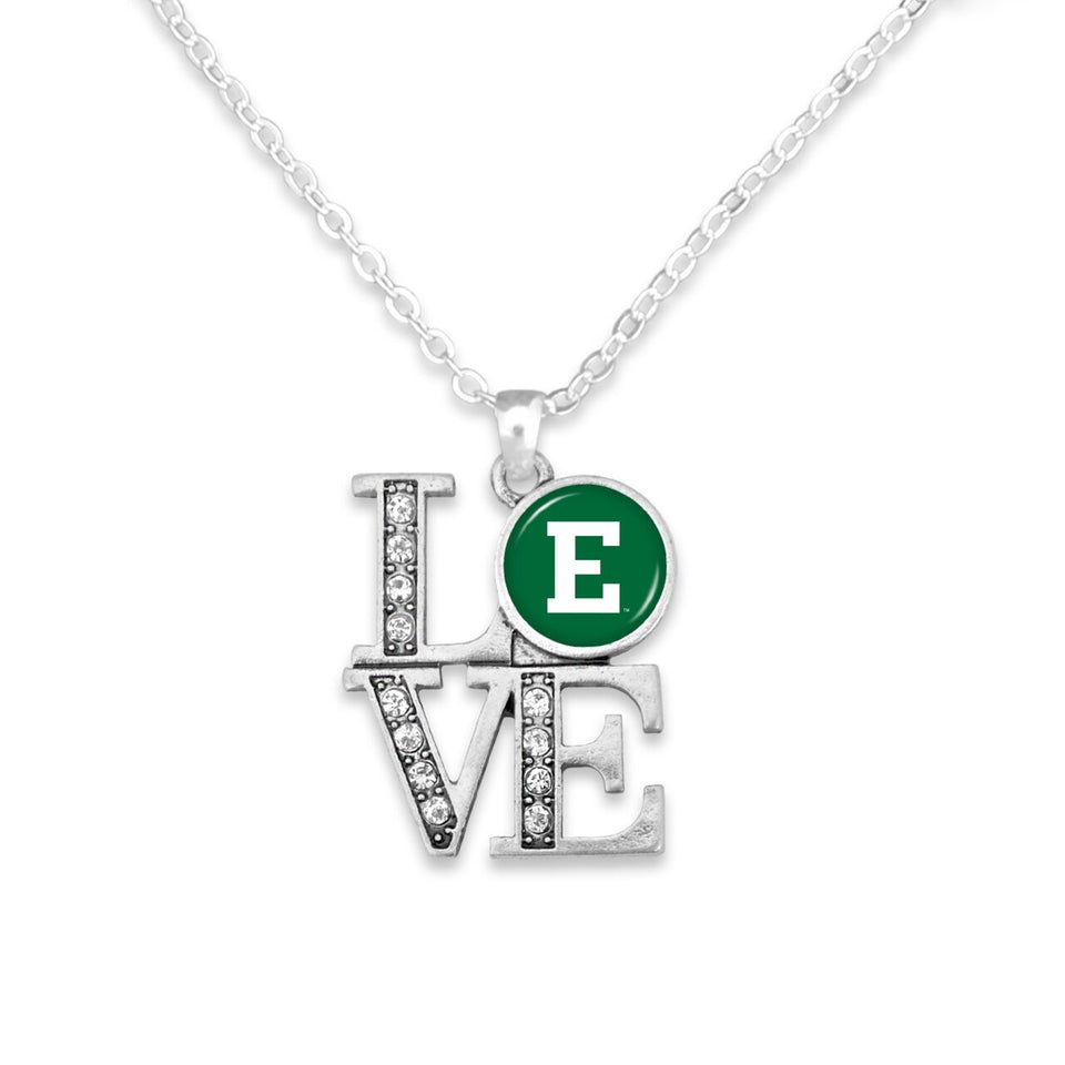 Eastern Michigan Eagles LOVE Necklace