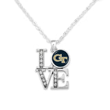 Georgia Tech Yellow Jackets LOVE Necklace