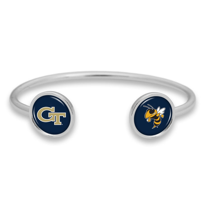 Georgia Tech Yellow Jackets Duo Dome Cuff Bracelet