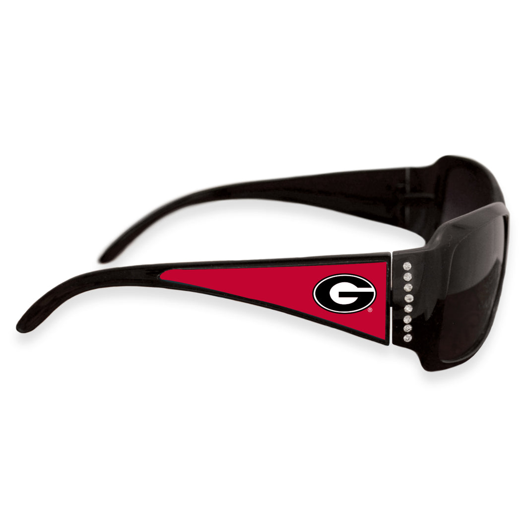 Georgia Bulldogs Fashion Brunch College Sunglasses - Black
