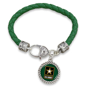 U.S. Army Leather Bracelet
