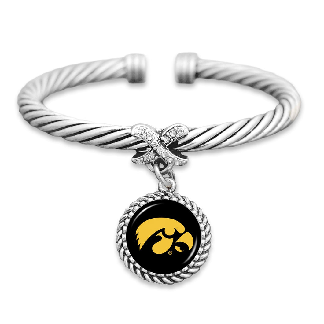 Iowa Hawkeyes Bangle Cuff Bracelet